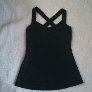 Lululemon black athletic tank ,size S